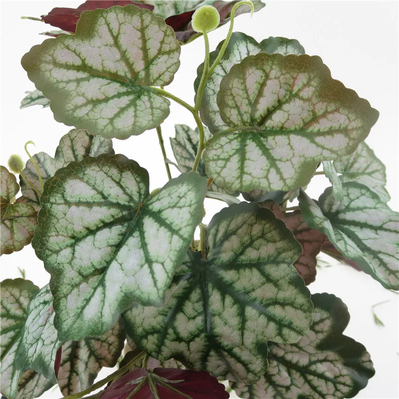 Искусственный шелк красный горные листьями для дома Свадебная вечеринка Декор