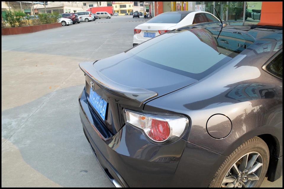 TRD Стиль углеродного волокна задний спойлер багажника Fot TOYOTA SCION GT86 2012- год для Subrau BRZ задний спойлер крыло