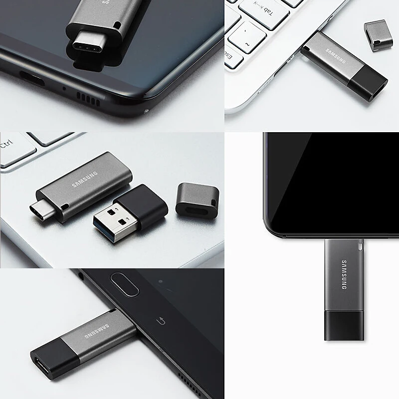 USB флеш накопитель Samsung OTG 256 ГБ 3 1 usb Type C 128 64 флешка 32 накопители для доставки|USB