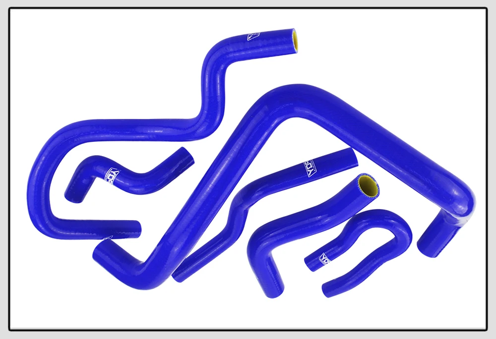 WLR RACING-синий и желтый комплект силиконовых шлангов радиатора для HONDA CIVIC SOHC D15 D16 EG EK 92-00 6 шт. с логотип pqy WLR-LX1303C-QY