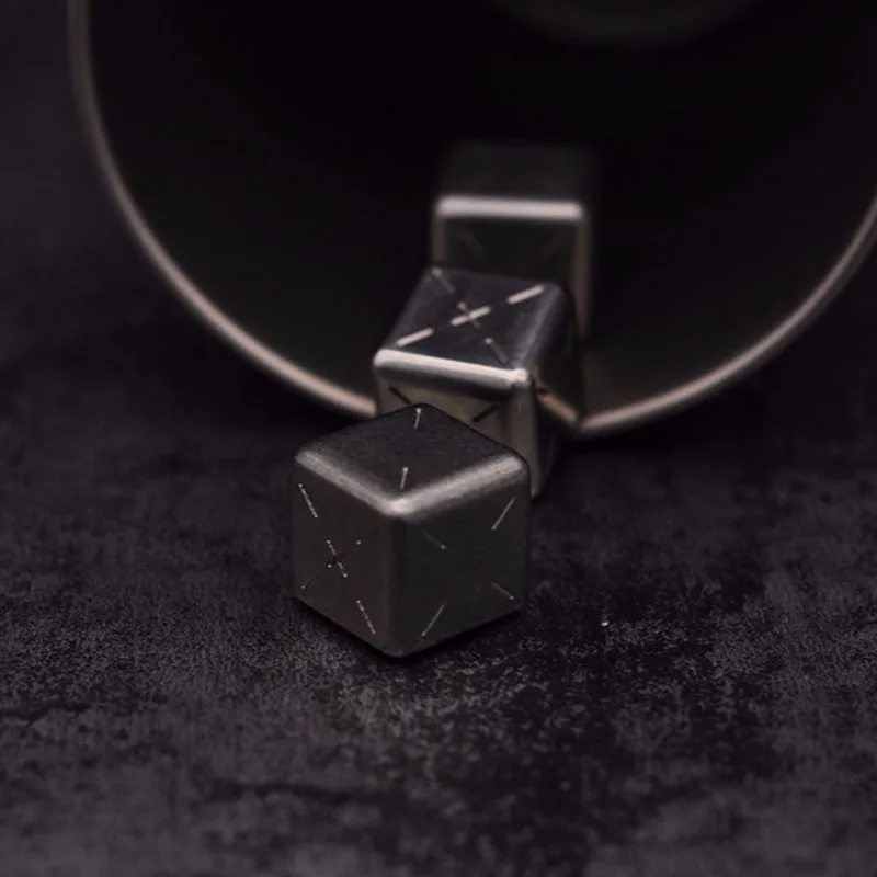 1 шт. титановые кубики из сплава EDC многофункциональная металлическая игрушка
