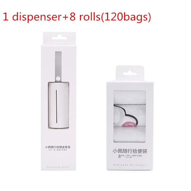 3 PETKIT Portable Pet Dog Waste Poop Bag Dispenser Pet Dog Puppy Pooper Scooper Clean Degradable Bags Waste Recoge Walking Supply - Цвет: 3