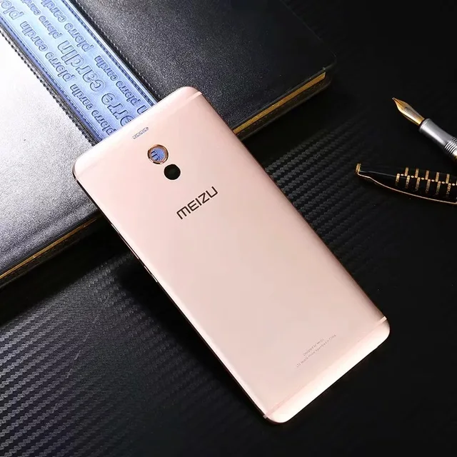 Золотистый Корпус для Meilan Note 6, задняя крышка батареи, 5,5 дюймов, металлический чехол для мобильного телефона, запасные части для Meizu M6 Note M721H - Цвет: Золотистый