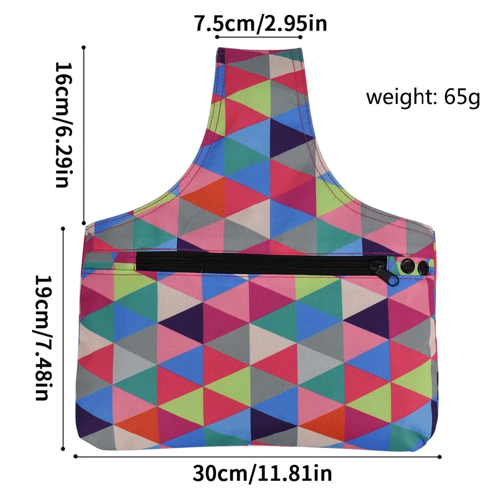 Вязаная сумка для хранения пряжи органайзер красочных экологически чистых