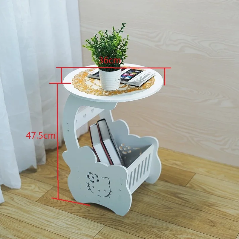 style A KT cat D36CM Многофункциональный деревянный стеллаж для хранения Кофейня кофе Настольный набор для чая стол Досуг полка для хранения журналов стол полый резной LW0311546 - Цвет: style A KT cat D36CM