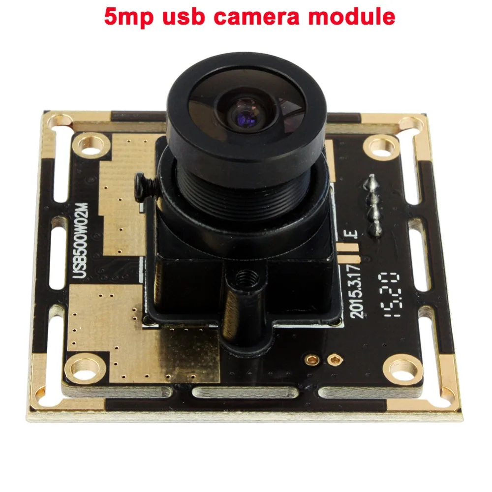 Камера видеонаблюдения ELP 5 Мп CMOS с фиксированным объективом|usb camera module|camera modulecctv