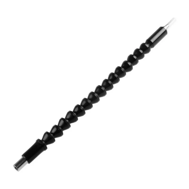 

290mm Electronics Drill Black Flexible Shaft Bits Extention Screwdriver Bit Holder Connect Link For Electronics Drill