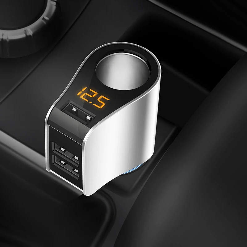 Tancredy розетка для автомобильного прикуривателя Разветвитель 3 USB Автомобильное