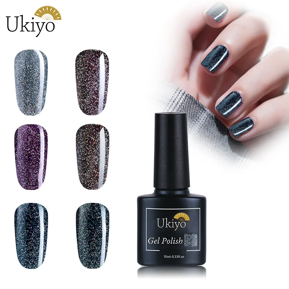 Ukiyo гель-лаки серии Black Diamond colors 10 мл; Гель-лак для ногтей УФ-гель Soak Off светодиодный длинный прочный верх базовый слой праймер