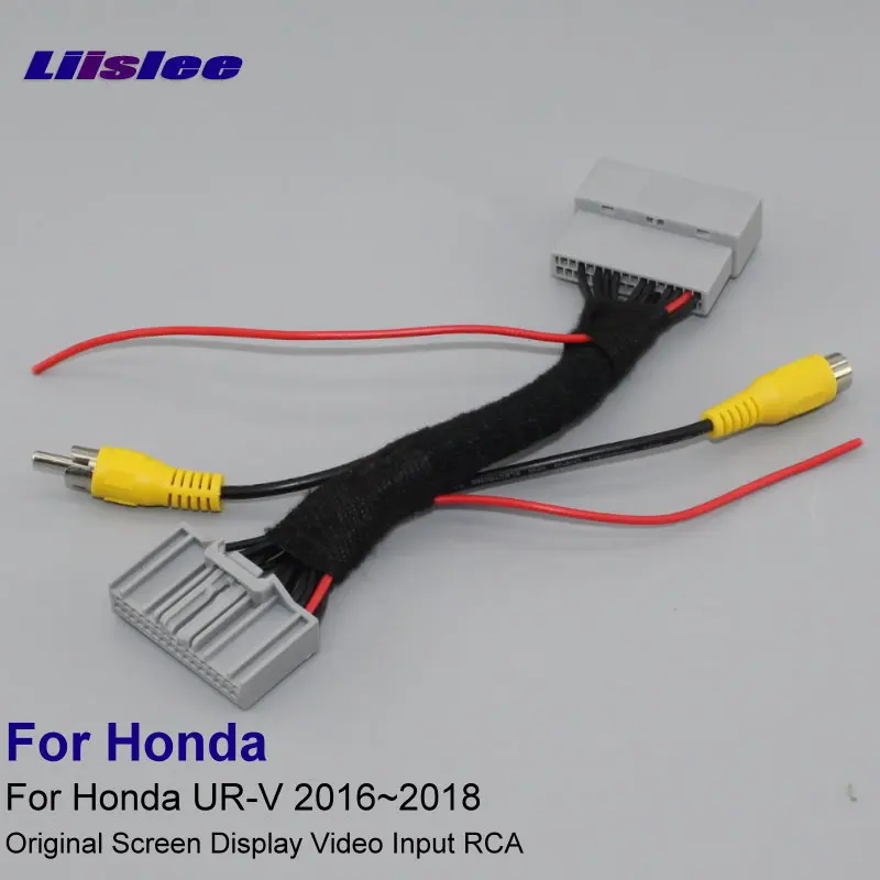 Liislee для Honda Avancier UR V 2016 ~ 2018 адаптер камеры заднего вида соединительный провод