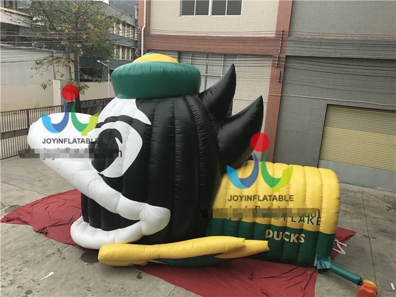 Открытый большой надувной туннель с головой утки для рекламы гигантский