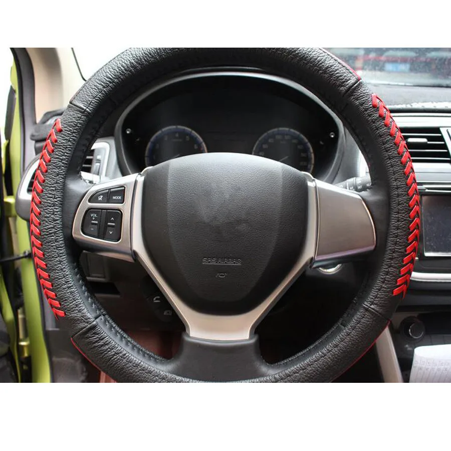 

Для Suzuki SX4 S-Cross S.cross кроссовер 2014-2016 отделка рулевого колеса чехол автостайлинг ABS Матовый