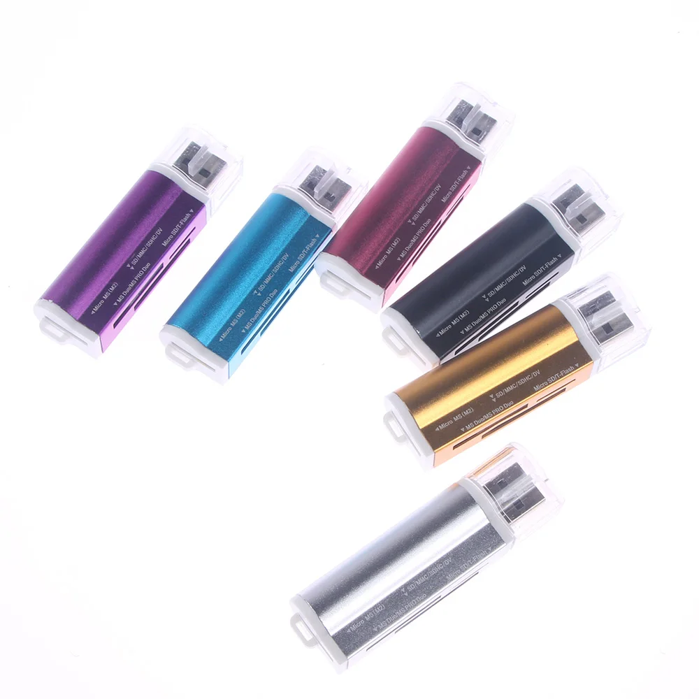 Высокое качество считыватель карт памяти USB 2,0 Многофункциональный адаптер для Micro SD SDHC TF M2 MMC MS PRO DUO