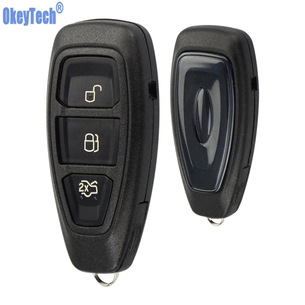 Автомобильный ключ без ключа OkeyTech 3 кнопки корпус для Ford Mondeo Fiesta Focus титановый