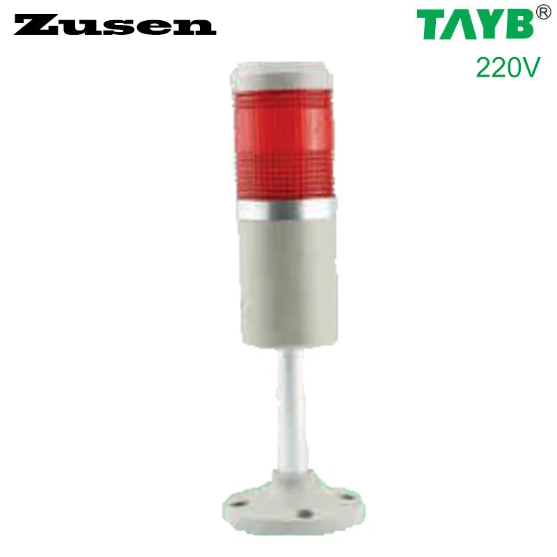 Zusen 50 мм TB50 1T D 220v красный светодиодный сигнальный фонарь|led signal tower|tower light signalslight led