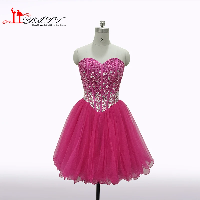 2016 скромное платье для девочек 8 класса милое выпускного вечера шикарное розовое