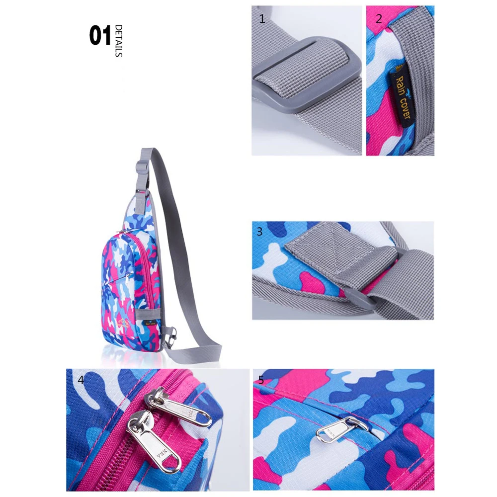 Спортивная сумка через плечо водонепроницаемый нейлоновый нагрудный рюкзак для