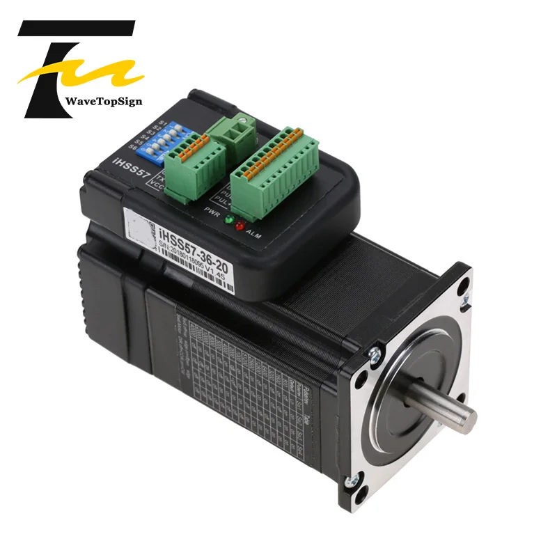 JMC iHSS57 36 20 21 мм Длина оси NEMA23 2.0Nm входное напряжение VDC 36V интегрированный шаговый