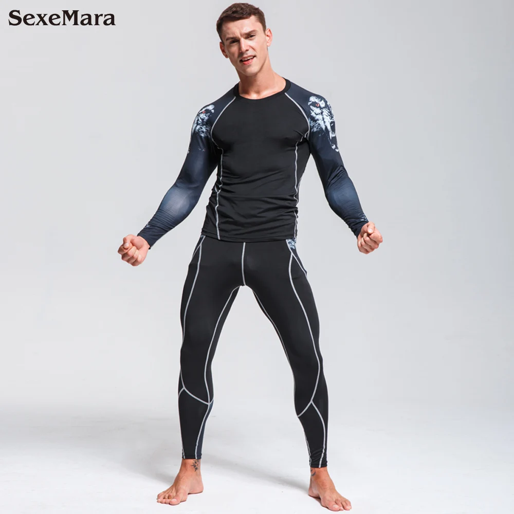 Новинка быстро сохнет дышащий спортивный костюм спортивная рубашка мужские