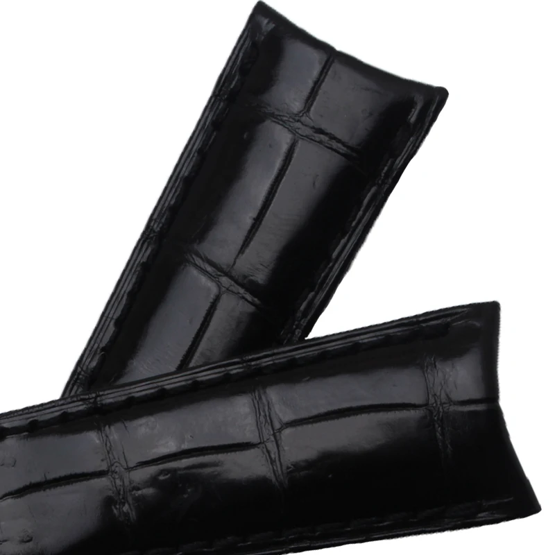 Ремешок Аллигатор для наручных часов роскошный брендовый браслет с изогнутым