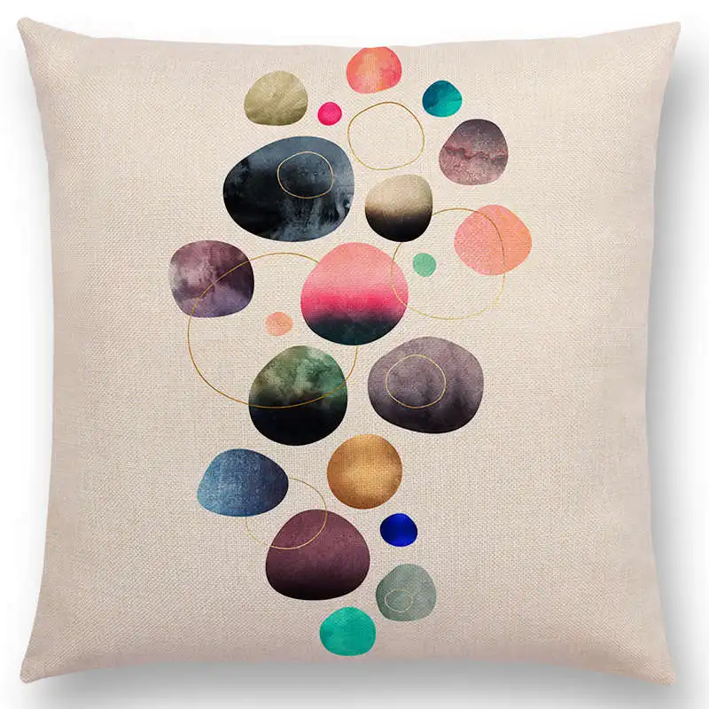 Горячая Распродажа разноцветные гальки абстрактные рябь Fusion полосатые