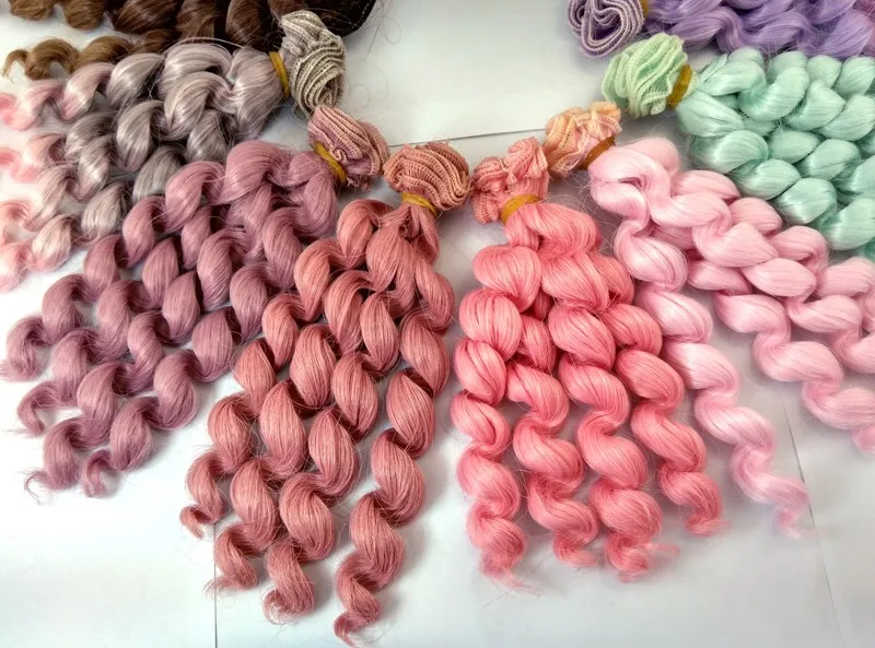 Заводская поставка 1 шт. 15 см густые кукольные волосы 1/3 /1/4 1/6 bjd курчавый шарнирный