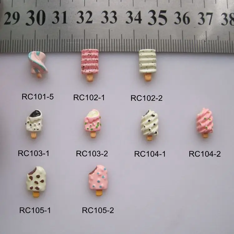RC101/105 30 шт./пакет мультфильм шоколадная клубника лед леденец присоска смола деко