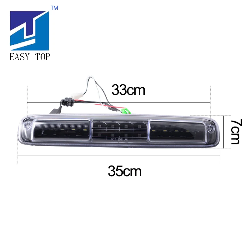 Автомобильные чистые линзы или Дым LED 3 го тормоза/грузовой свет для 1999 2006 Chevrolet