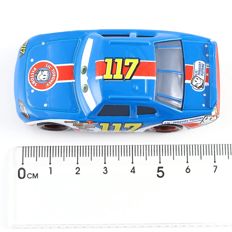 Машинки Disney 3 Pixar машинки № 117 Torquey piston металлическая литая игрушечная машинка 1:55
