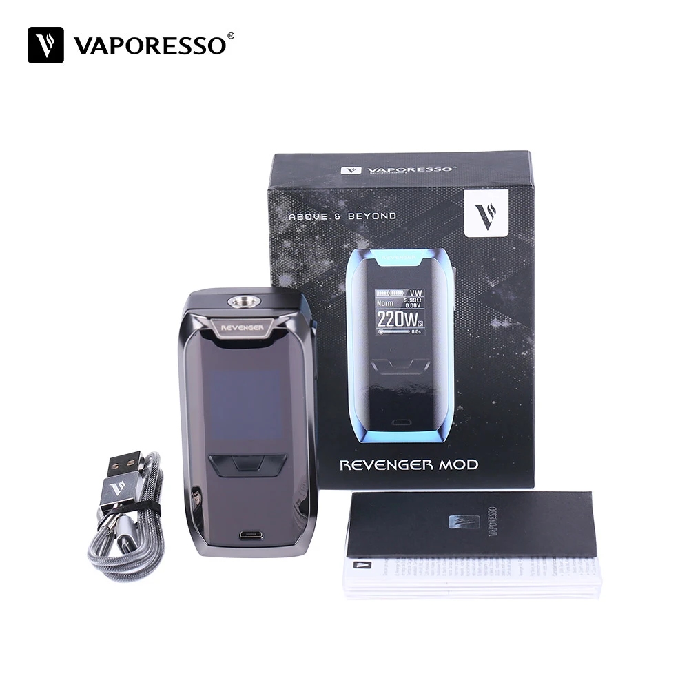 Оригинальный Vaporesso Revenger X TC коробка мод Макс 220 Вт Выход Vape с OLED 0 96 дюймов дисплей и