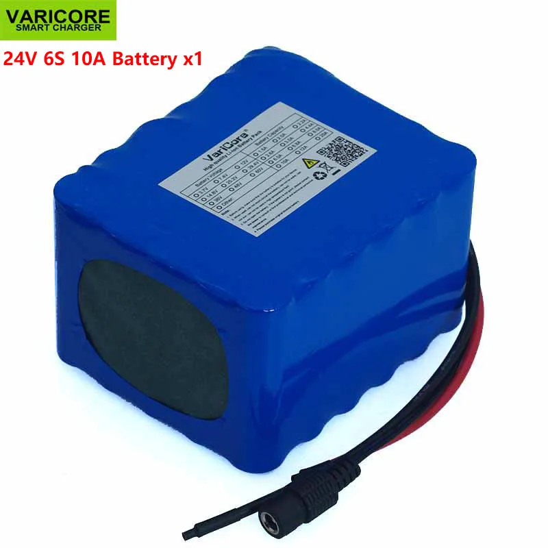 VariCore 24V 10Ah 6S5P 18650 Батарея литий ионный аккумулятор 25 2 10000 мАч Электрический
