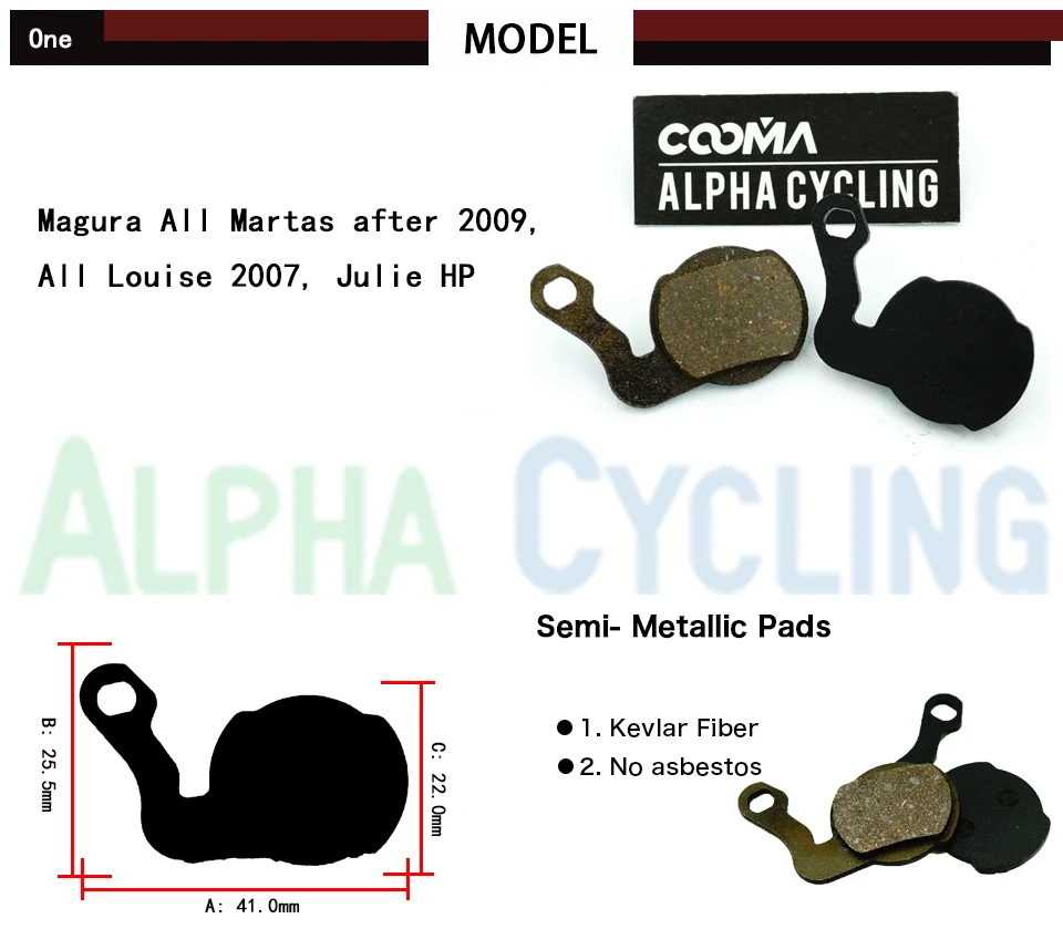 Велосипедные дисковые тормоза для Magura All Martas после 2009 года Louise 2007 Julia HP из смолы 50