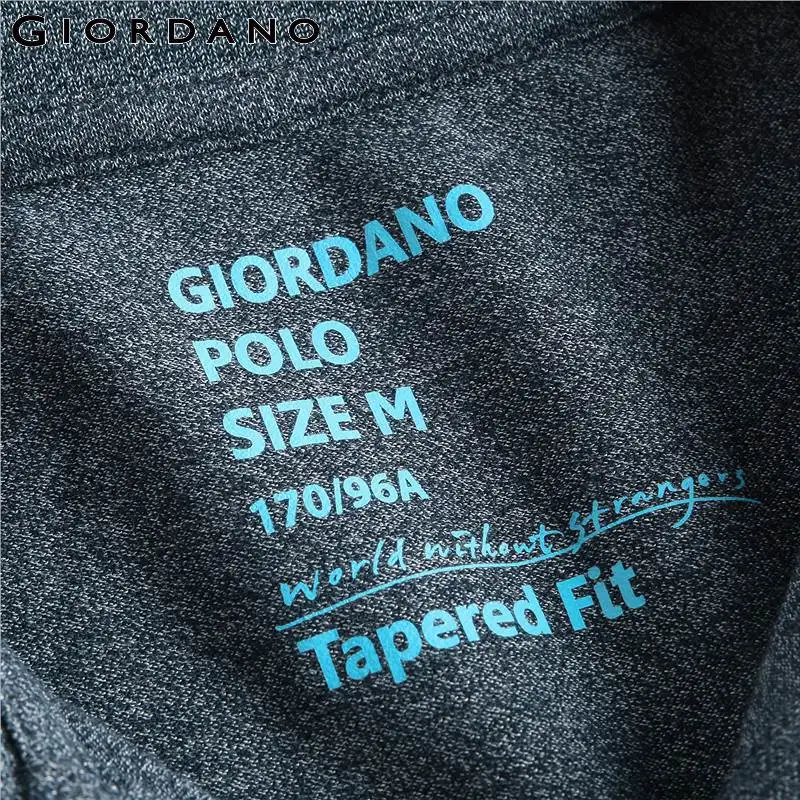 Giordano Мужская рубашка поло с коротким рукавом мужские летние топы для мужчин Camisa