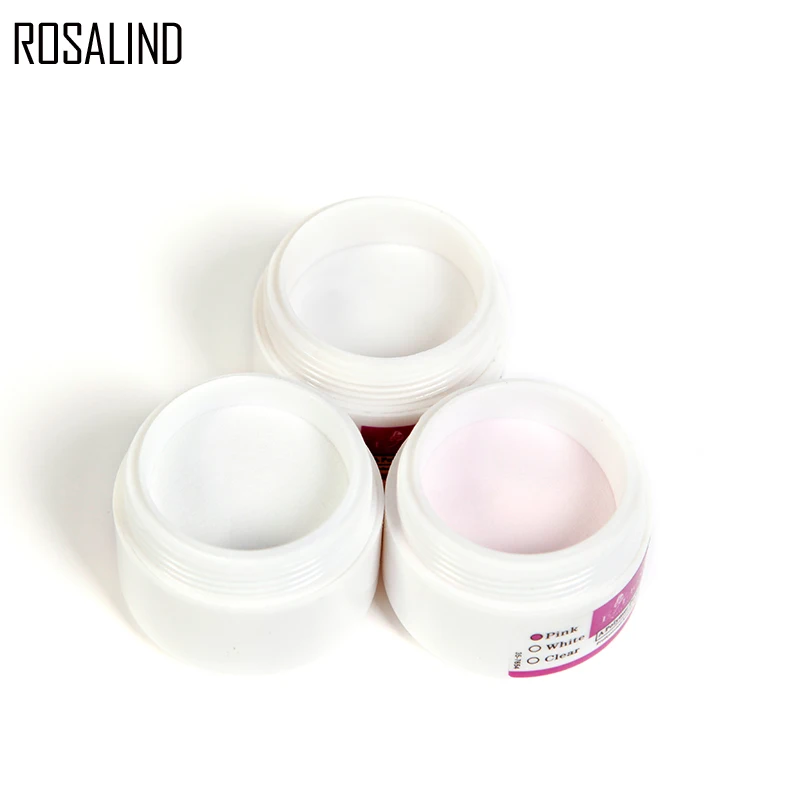 Профессиональный акриловый порошок ROSALIND Хрустальный 3D лак для ногтей прозрачный