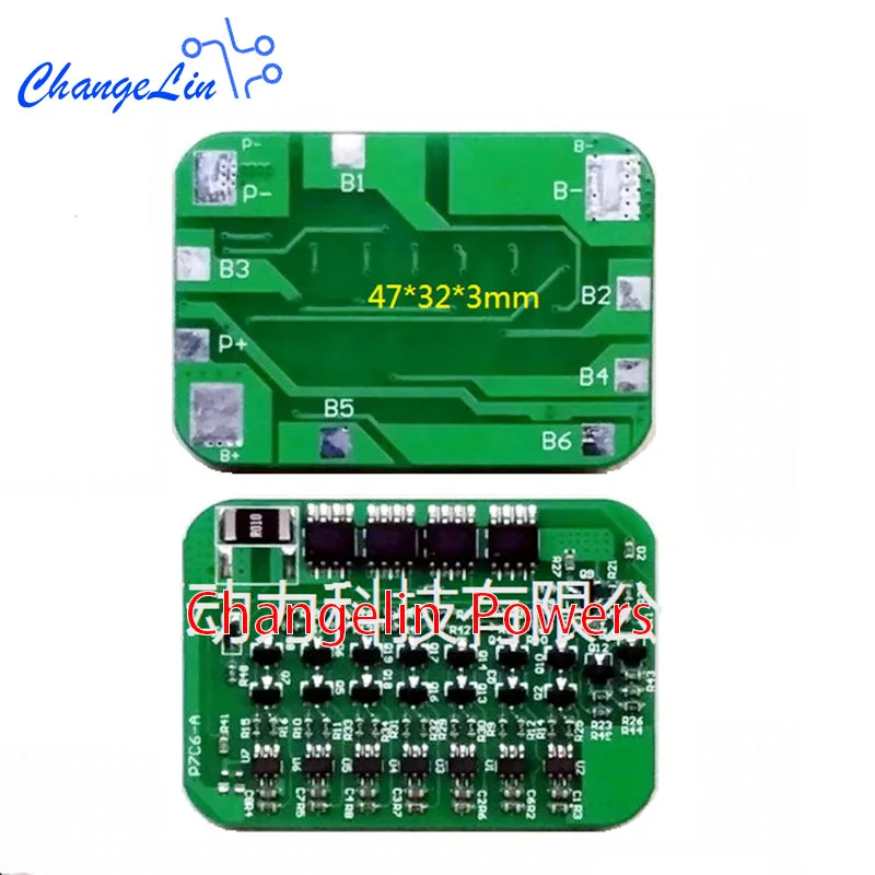 6S 25 2 V 7S 29 4 литиевая батарея BMS защитная плата 24V li ion Lipo PCB 6A 18650 PCM модуль защиты