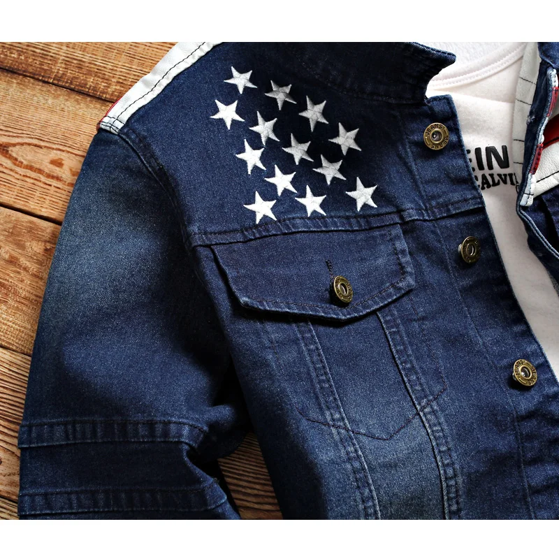 2017 Новое поступление Для мужчин джинсовая рубашка модные отложной воротник