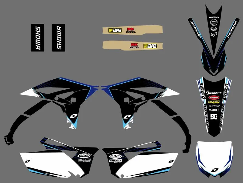 Наклейки для мотоциклов новый стиль графические наклейки Yamaha YZ250F YZF250 2010 2011 2012 2013