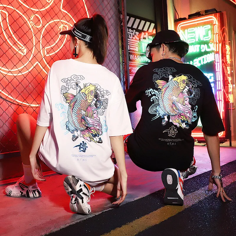 2019 Летняя мужская футболка с короткими рукавами в стиле хип-хоп Harajuku уличная