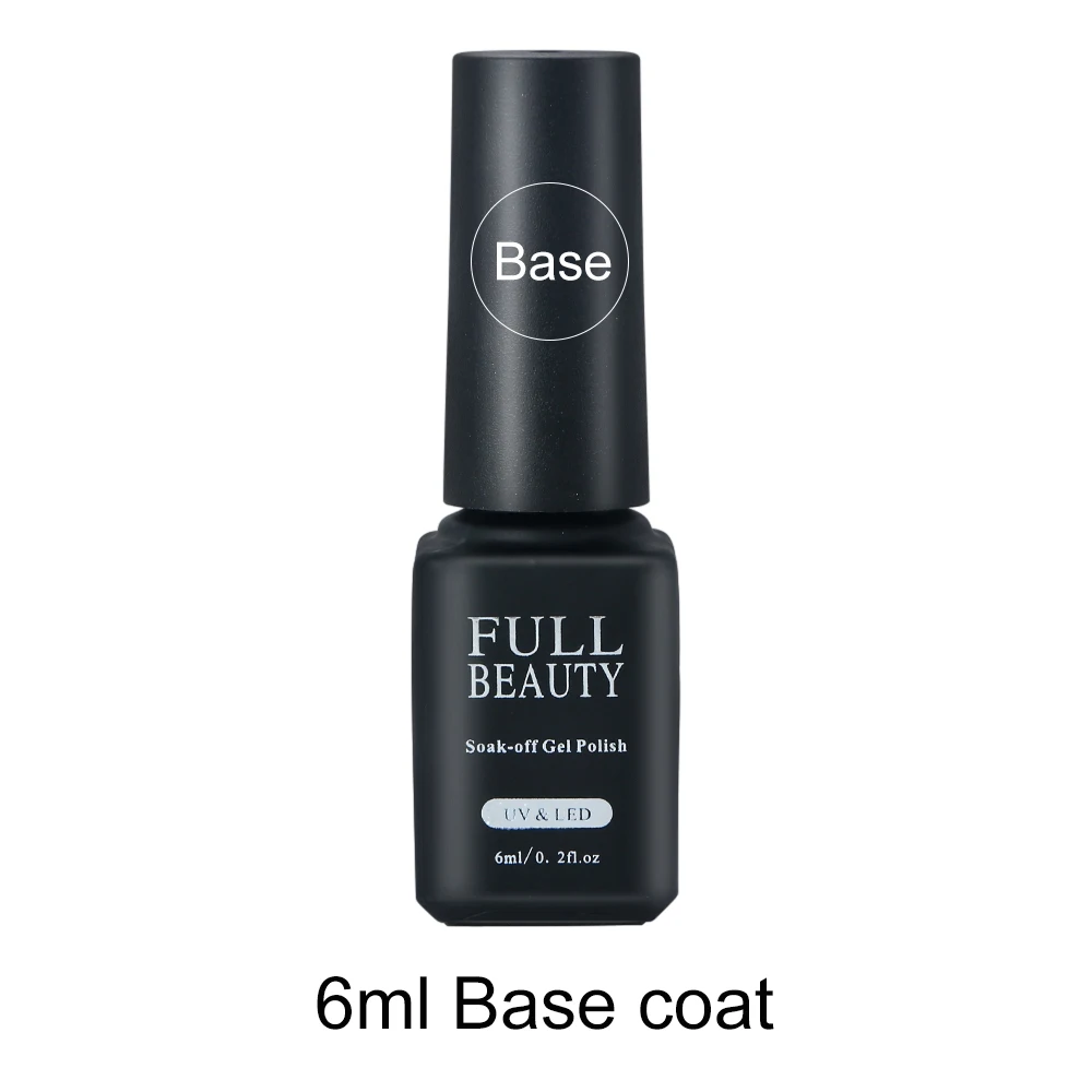 Base coat 6 мл классический УФ-гель для ногтей чистый цвет лак замочить от лака верхнее Базовое покрытие маникюрные украшения ногти художественные инструменты BEJD01-06 - Цвет: Base coat