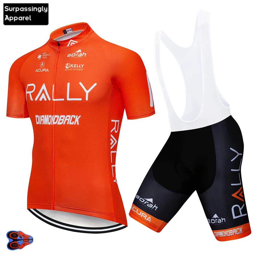 2019 команда Orange Pro Велоспорт Джерси нагрудники шорты костюм 9D гель Ropa Ciclismo мужские