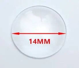 14mm 50 шт. 8/10/12/16/20/25/13x18/18x25/30x40 мм с плоской задней частью прозрачное увеличительное стекло кабошон камея для изготовления ювелирных изделий DIY - Цвет: 14mm