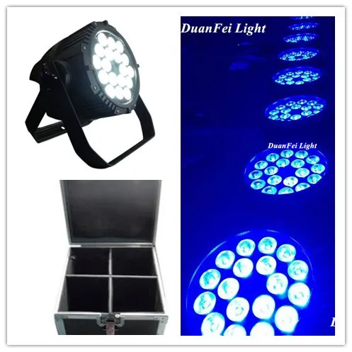 (4 шт. + чехол) 18x10 Вт led rgbw par light dmx наружный wash lyre ip65 | Лампы и освещение