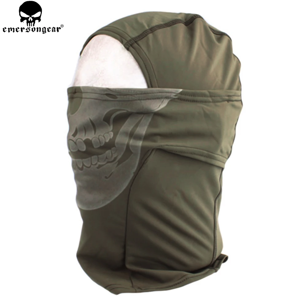 EMERSON GEAR светящийся капюшон с черепом Охотничьи аксессуары тактическая маска