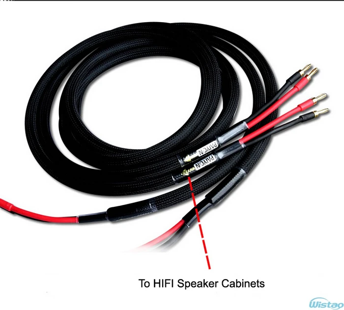 Кабель для подключения динамика HIFI s 5N OFC MCA Plug 8 шт. однокристальный медный провод