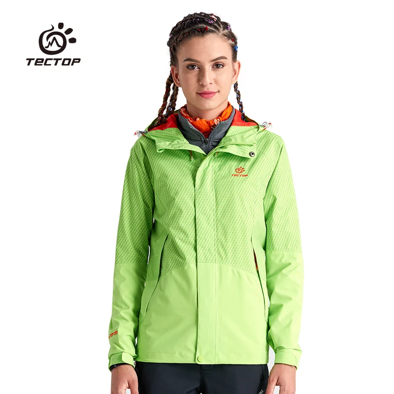 

Tectop male men Women Full pressure plastic heat sealing single tier waterproof windproof lovers design hiking/outdoor jackets