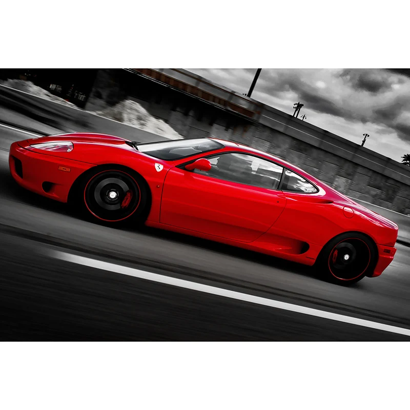LZAIQIZG, новинка, 5D, сделай сам, алмазная живопись, крутой автомобиль, Ferrari, алмазная вышивка, вышивка крестиком, рукоделие, подарок, стразы, украшение