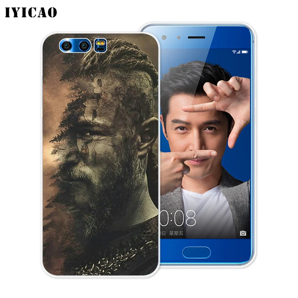 Мягкий силиконовый чехол IYICAO Vikings Serie 4 для Huawei Y9 Y7 Y6 Prime 2018 Honor 8C 8X 8 9 10 Lite 7X 7C 6A 7A