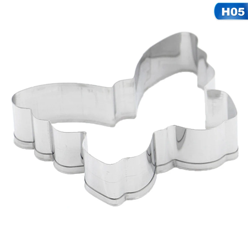 KN2118H05 С рисунком животных из нержавеющей стали печенье резак Толщина фрукты высекальные Формы для кексов форма для выпечки Кухонные принадлежности для выпечки - Цвет: KN2118H05