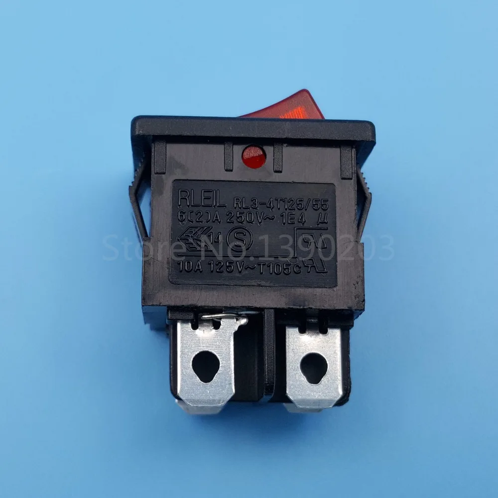 10 шт. RLEIL RL3 4 красная лампа 4Pin ВКЛ ВЫКЛ поддерживаемый DPST мини кулисный