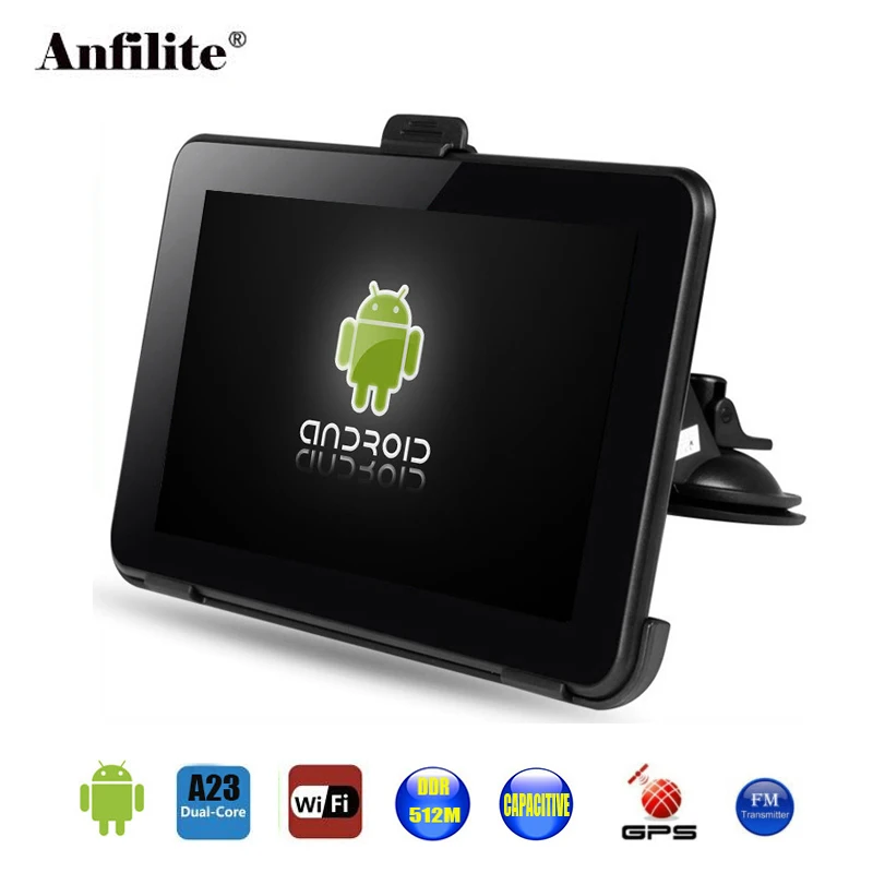 7 дюймов Android 4.4.2 емкостный автомобильный gps навигации DDR 512 М 16 Гб Wi Fi